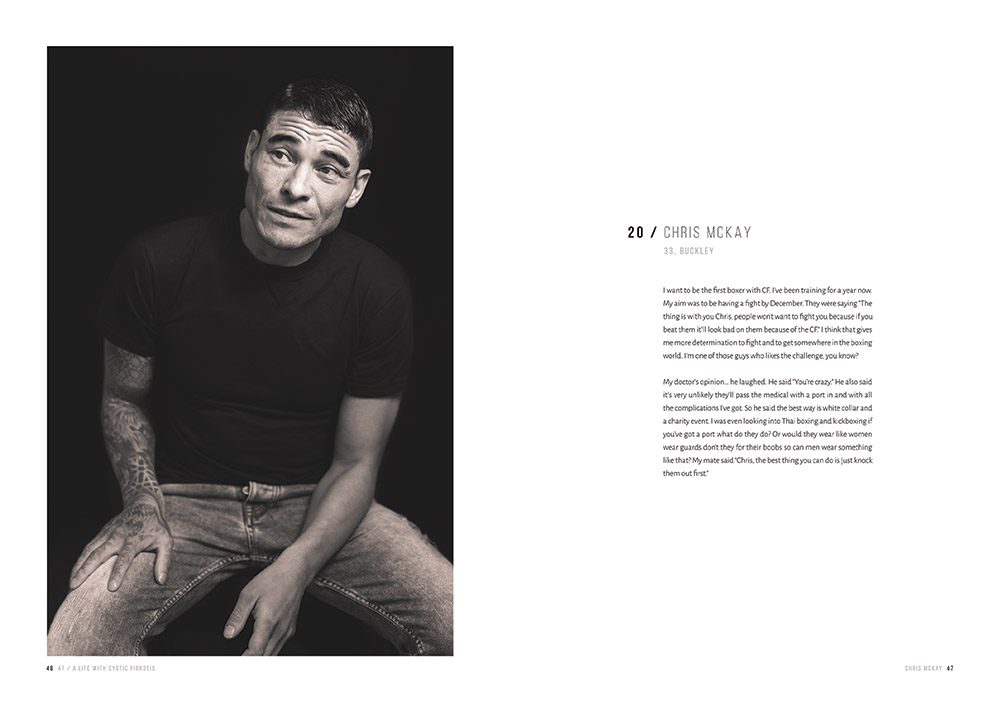 47 / A Life With Cystic Fibrosis Internal Page Spread