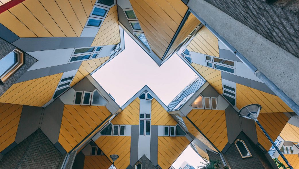 The incredible Cube Houses, designed by architect Piet Blom