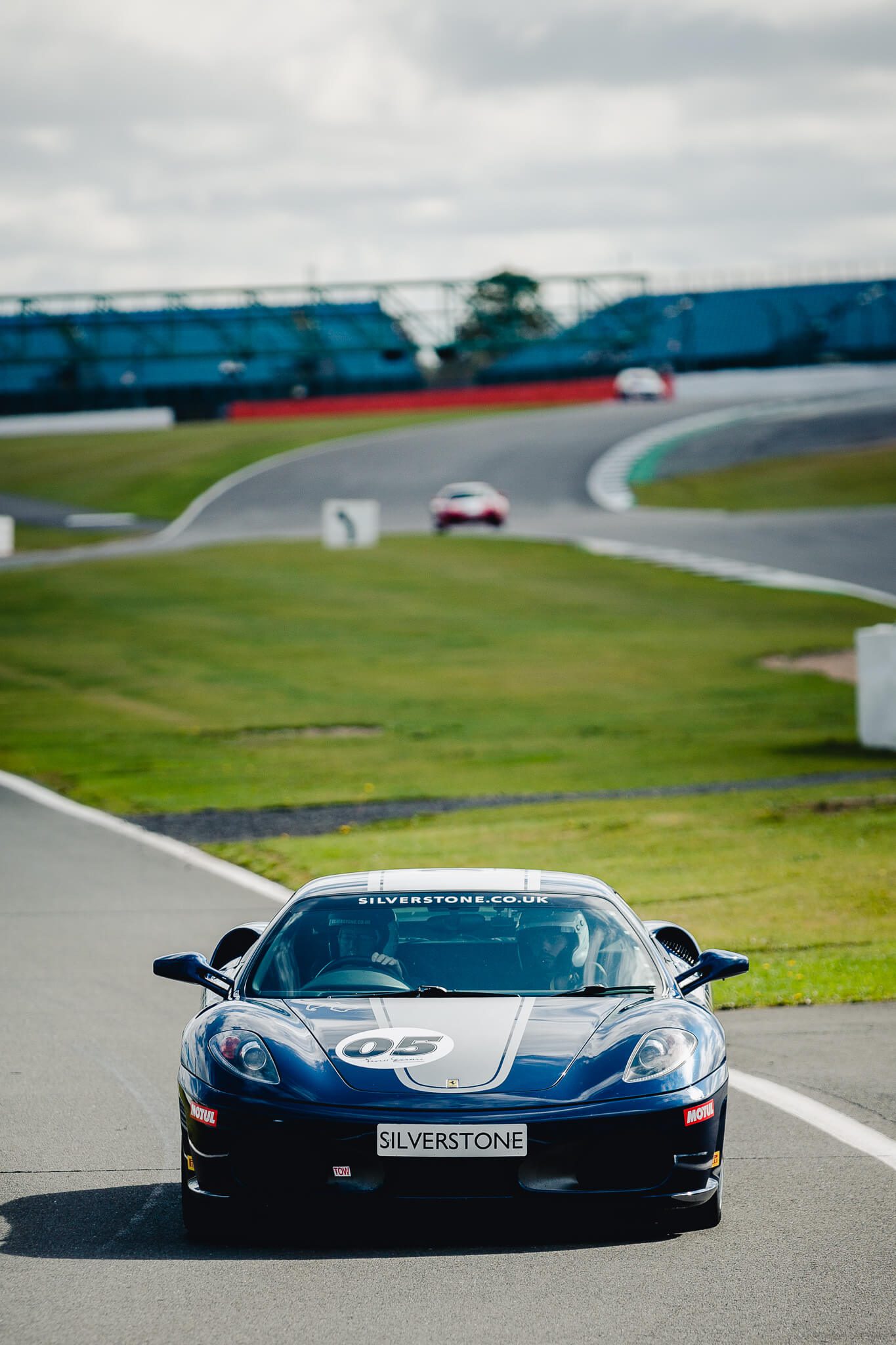 Ferrari coming down pit lane - Silverstone circuit