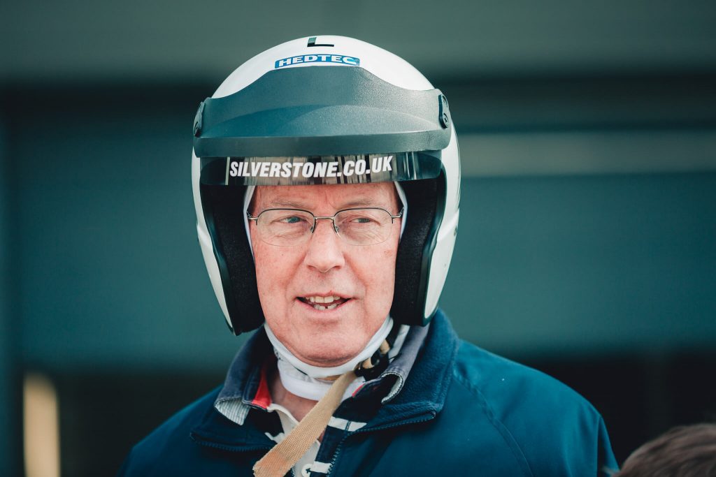 Driver in pit lane - Silverstone circuit