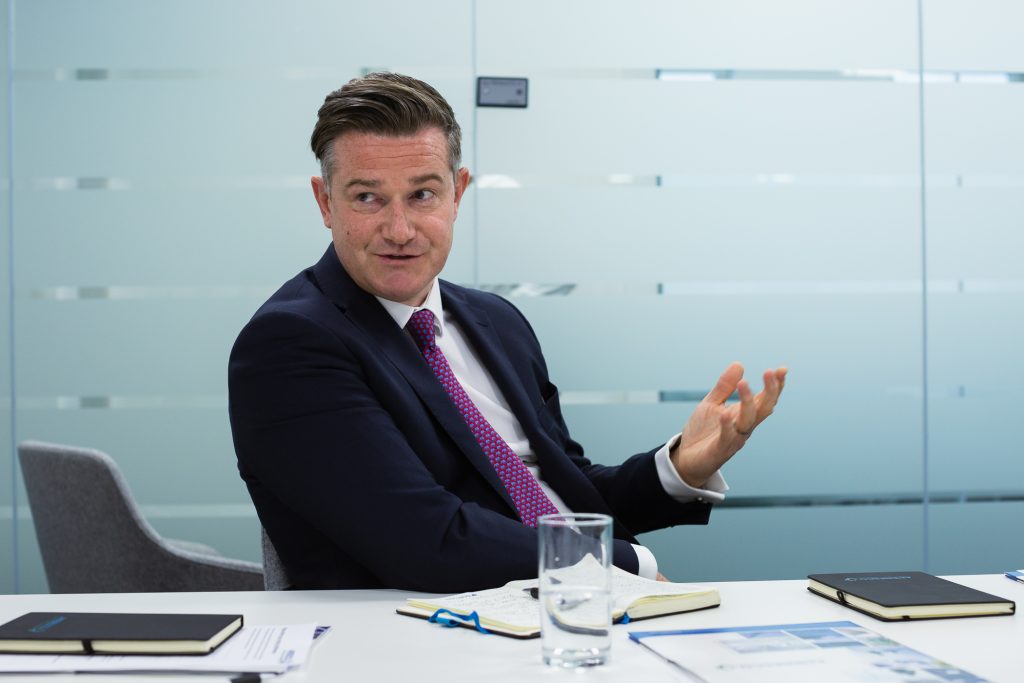 Round table discussion editorial photography for Yorkshire Business Insider Magazine