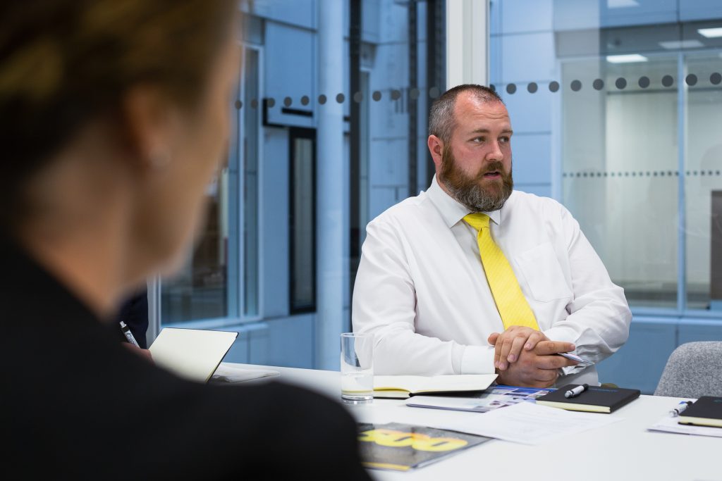 Round table discussion editorial photography for Yorkshire Business Insider Magazine
