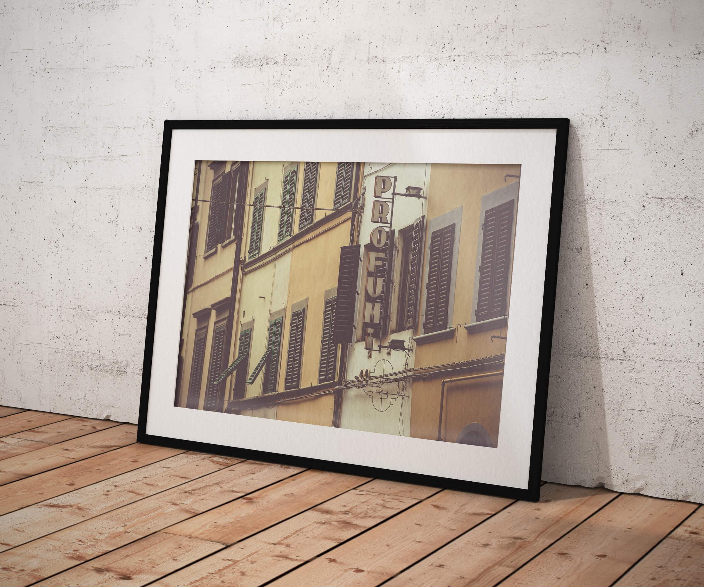 "PROFUM" Giclée Fine Art Print, Florence Italy (Framed)