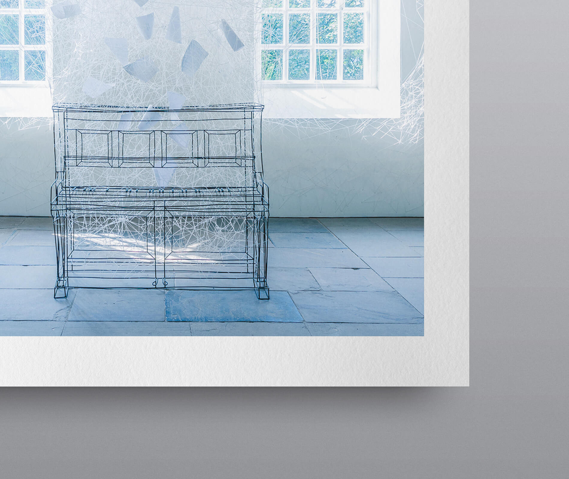 "BEYOND TIME" Giclée Fine Art Print, Chiharu Shiota Yorkshire Sculpture Park (Detail)