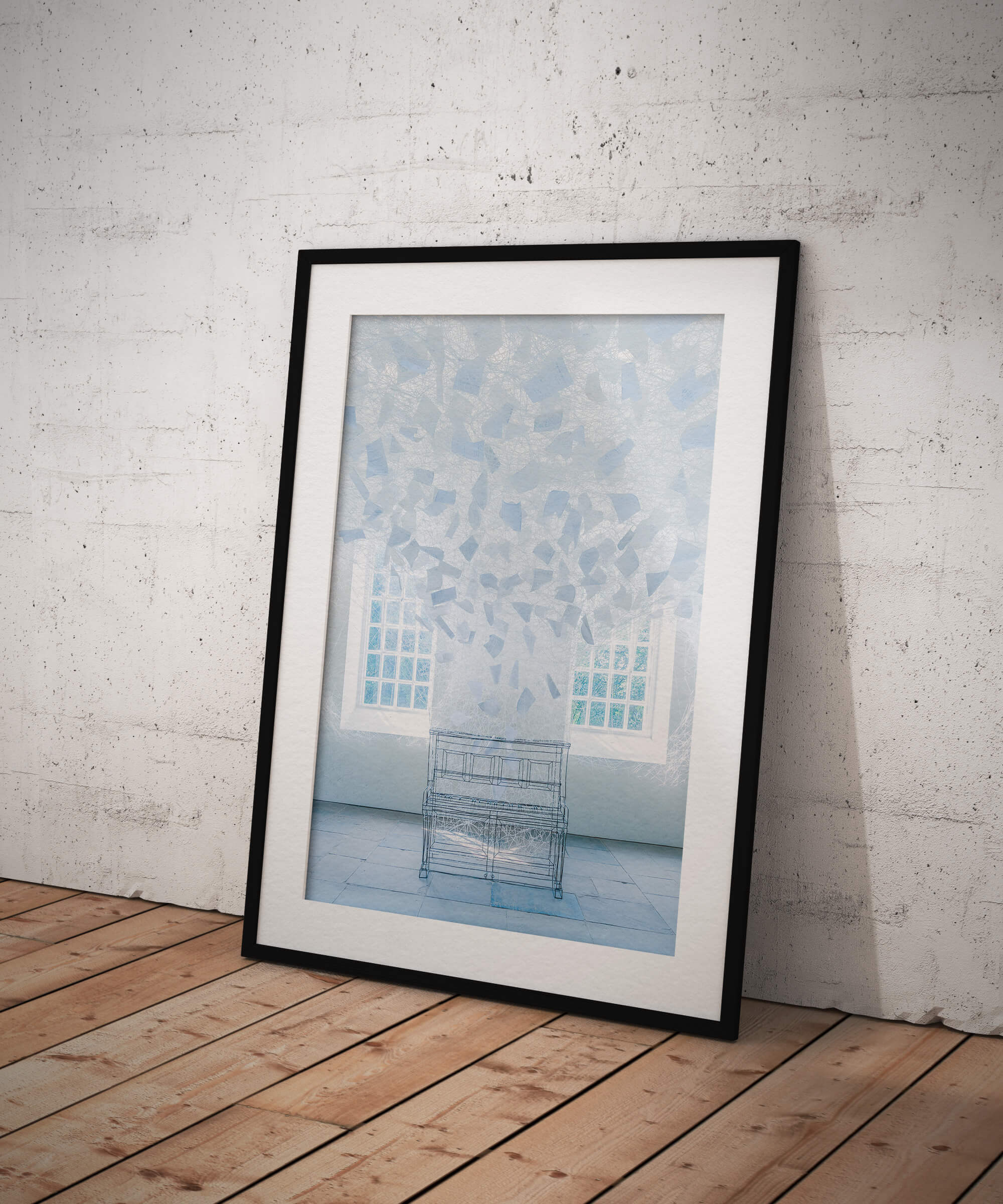 "BEYOND TIME" Giclée Fine Art Print, Chiharu Shiota Yorkshire Sculpture Park (Framed)