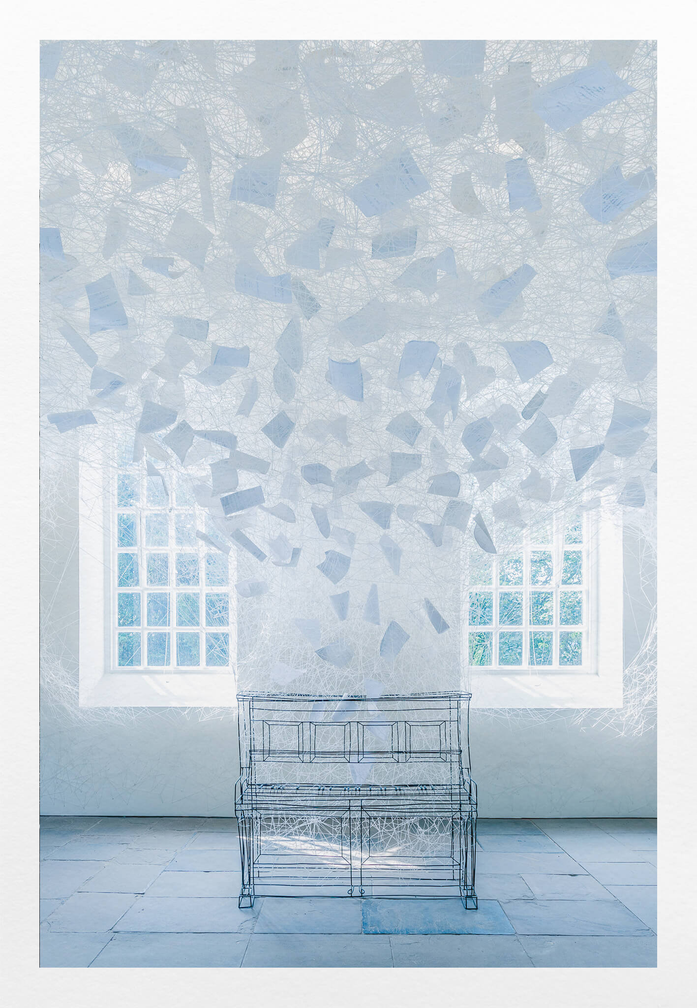 "BEYOND TIME" Giclée Fine Art Print, Chiharu Shiota Yorkshire Sculpture Park