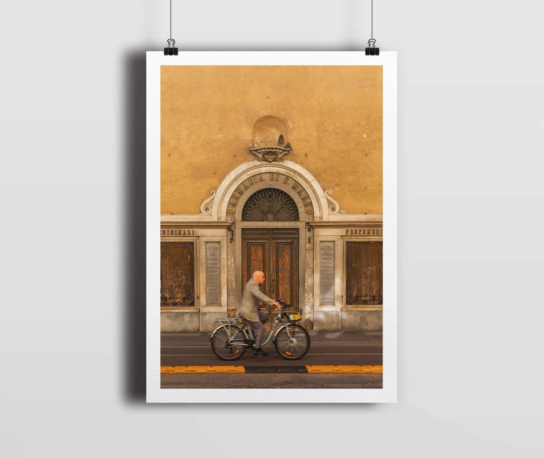 "BIKE" Giclée Fine Art Print, Florence Italy (Hanging)