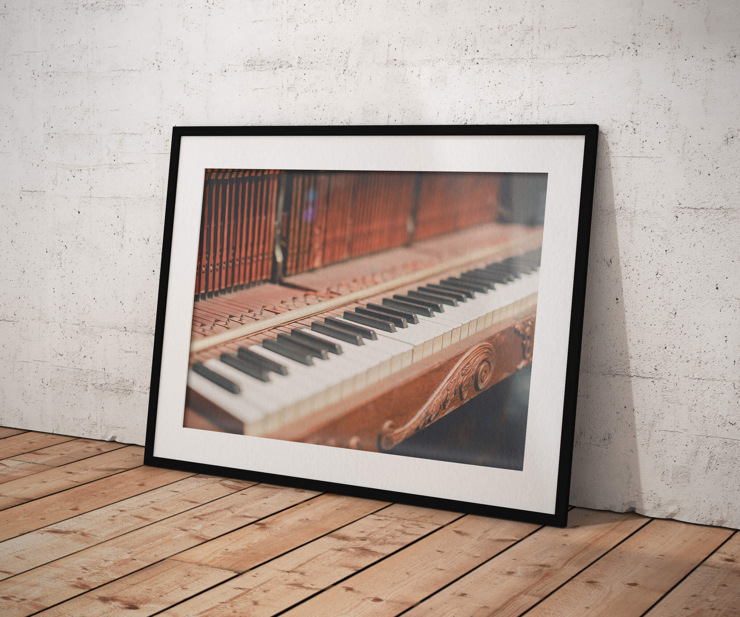 "PIANO" Giclée Fine Art Print (Framed)