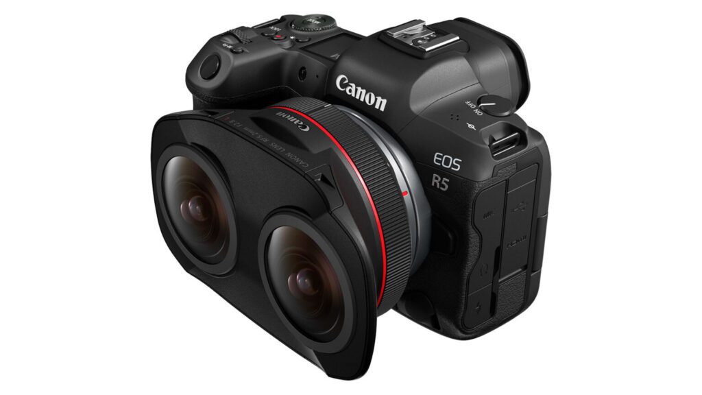 The new Canon RF 5.2mm f/2.8L Dual Fisheye lens might just be the weirdest lens ever made