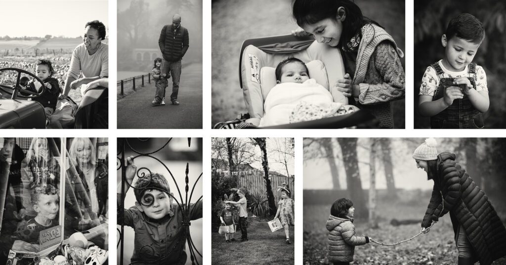 A selection of some of my black and white family photography