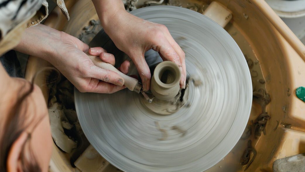 Still frame from film about ceramics artist Hannah Way, The Art House Wakefield