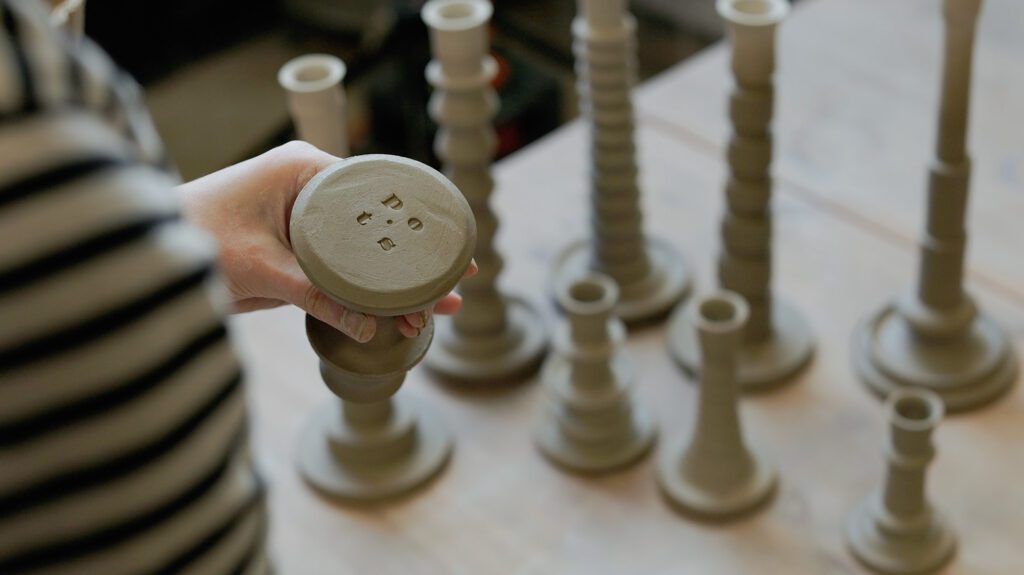 Still frame from film about ceramics artist Hannah Way, The Art House Wakefield