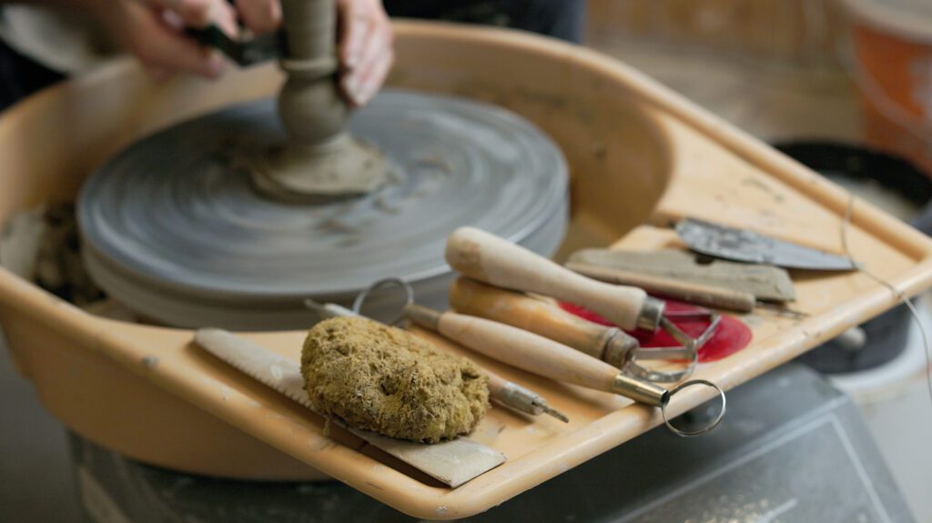 Still frame from film about ceramics artist Hannah Way, The Art House Wakefield
