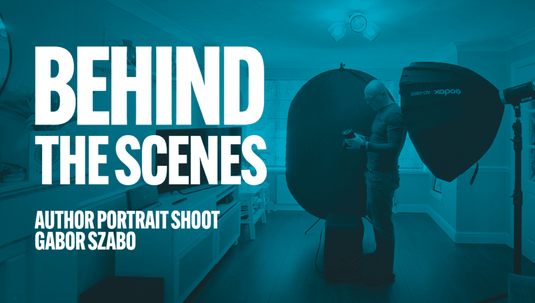 YouTube Video Poster: Behind the Scenes. Author Portrait Shoot Gabor Szabo