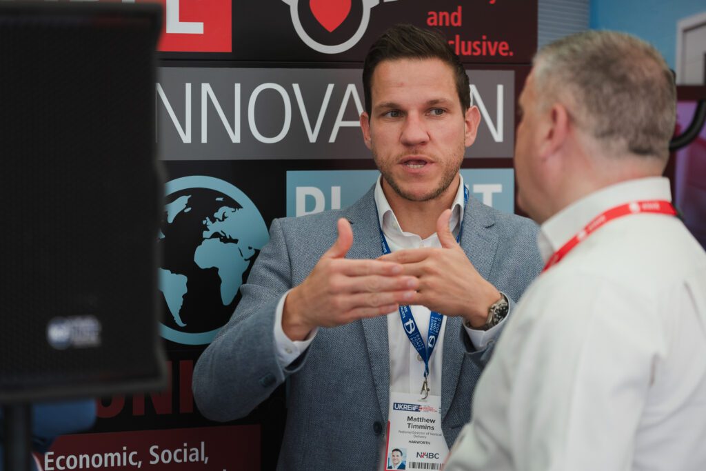 Hybrid event photography and videography for Winvic at UKREiiF 2025