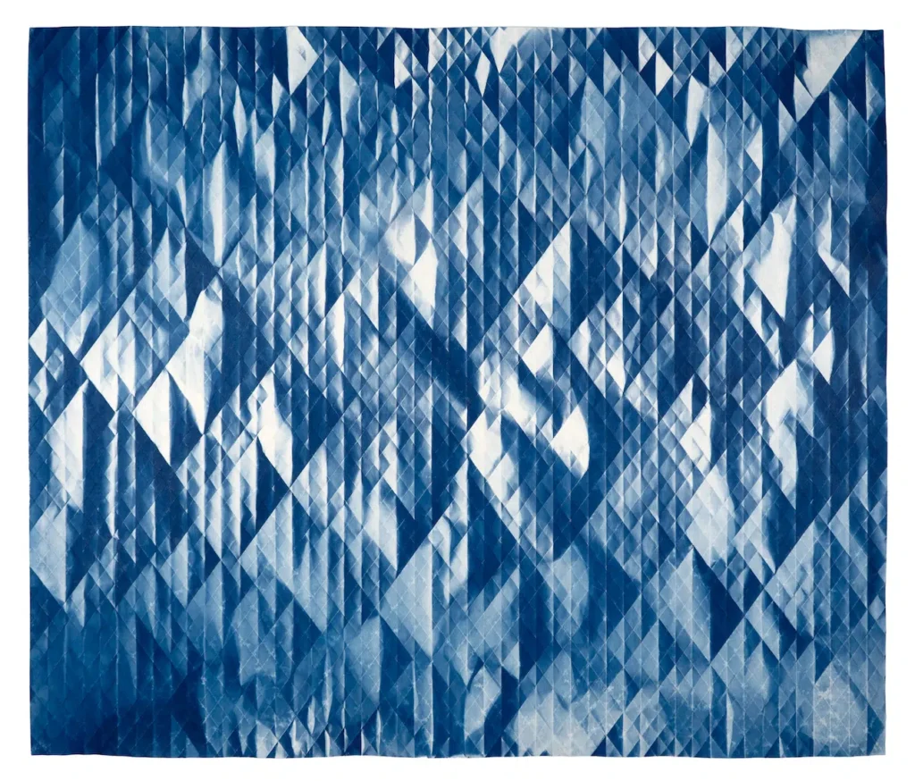 Fritz Horstman, Folded Cyanotype