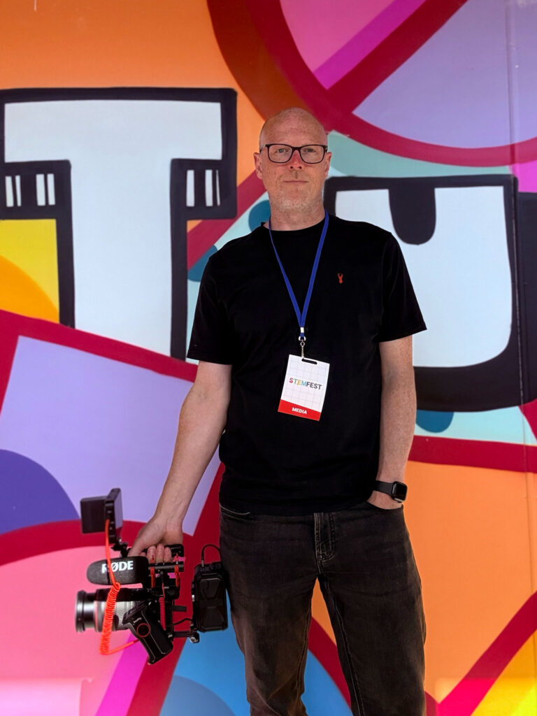 Photograph of Simon Wiffen, STEMFest 2026 Event Videographer