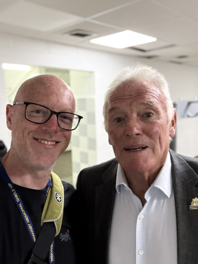Selfie with Leeds United legend Eddie Gray