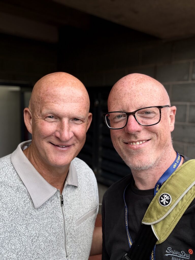 Selfie with ex-Leeds United manager Simon Grayson